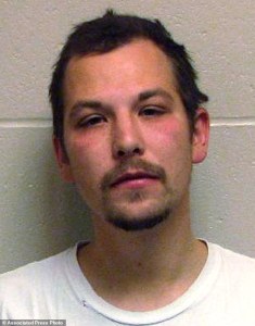 This photo provided by the Cass County, North Dakota, Jail shows Steven James Anderson, 27, of Fargo, N.D. Anderson, who admitted being drunk in January while operating a Zamboni during a high school hockey game, was convicted Tuesday June 2, 2016 after the judge rejected his lawyer's argument that the ice-resurfacing machine didn't meet the definition of a vehicle under city code. (Cass County Jail via AP)